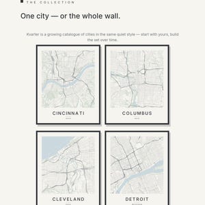 Cincinnati map wall art — Listing image 07 — gallerywall