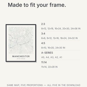 Manchester map wall art — Listing image 07 — gallerywall