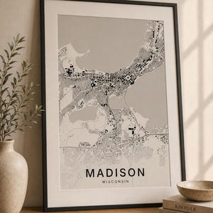 Madison map wall art — Listing image 04 — detail