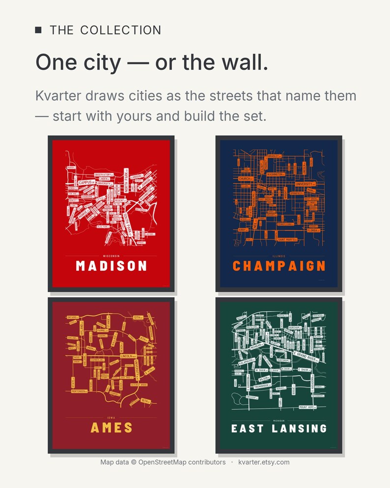Madison map wall art — Listing image 09 — theline