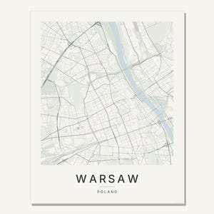 Warsaw map wall art — Listing image 09 — brand