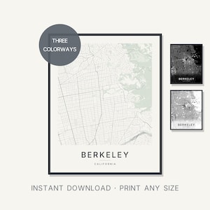 Berkeley map wall art — Listing image 01 — hero