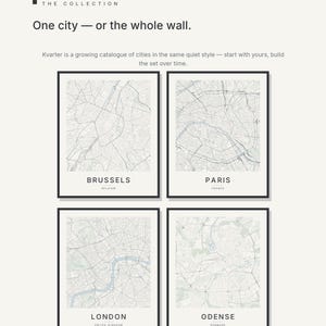 Brussels map wall art — Listing image 07 — gallerywall