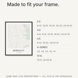 Berkeley map wall art — Listing image 07 — gallerywall