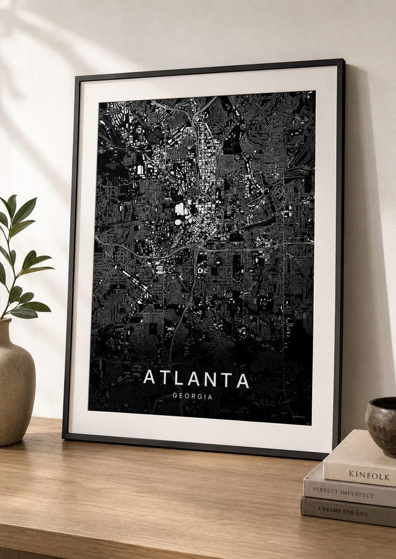 Atlanta map wall art — Listing image 07 — gallerywall