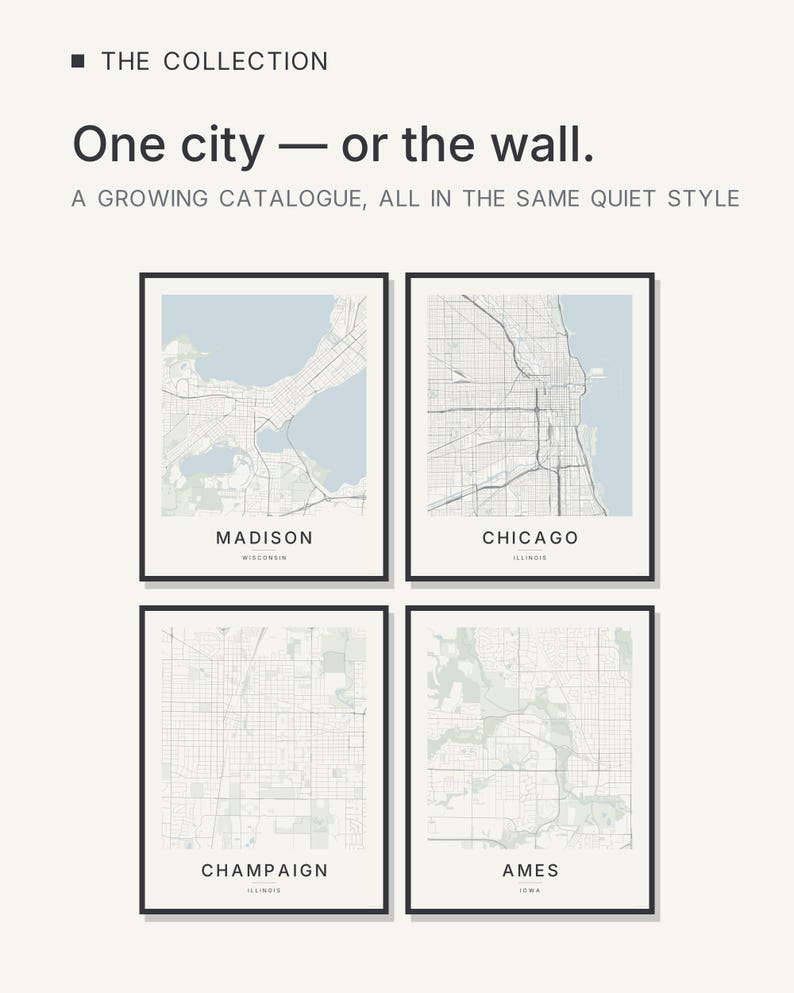 Madison map wall art — Listing image 03 — flat