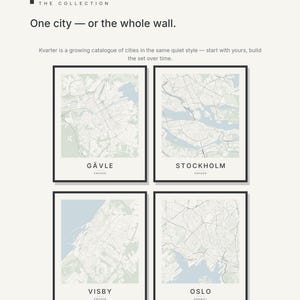Gavle Map Print, Wall Art, Printable, Digital Download, Minimalist City Map Poster, Scandi, Housewarming Gift image 7