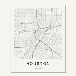 Houston map wall art — Listing image 03 — flat