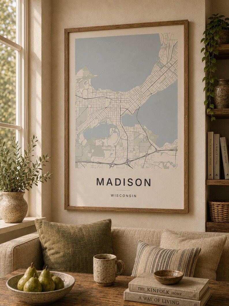 Madison map wall art — Listing image 07 — gallerywall