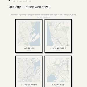 Aarhus Map Print, Wall Art, Printable, Digital Download, Minimalist City Map Poster, Scandi Housewarming Gift image 7