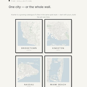 Bridgetown map wall art — Listing image 07 — gallerywall