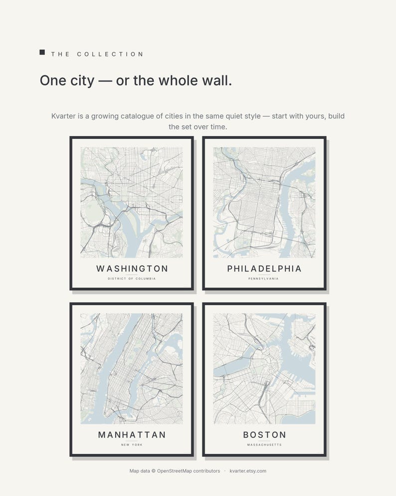Washington map wall art — Listing image 07 — gallerywall