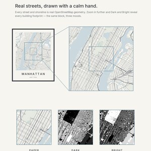 Manhattan map wall art — Listing image 07 — gallerywall