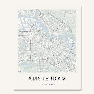 Amsterdam map wall art — Listing image 03 — flat
