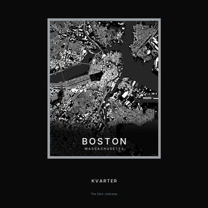 Boston map wall art — Listing image 08 — hero dark