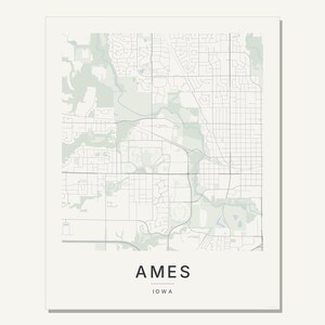 Ames map wall art — Listing image 07 — gallerywall