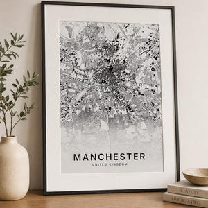 Manchester map wall art — Listing image 07 — gallerywall