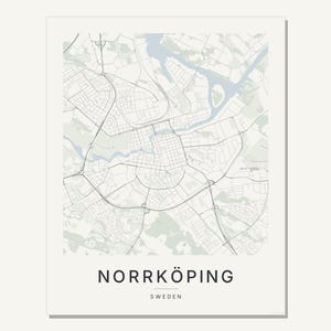 Norrköping map wall art — Listing image 03 — flat
