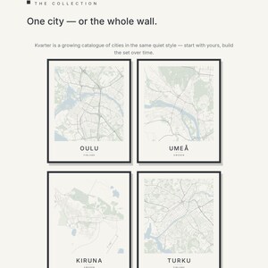 Oulu map wall art — Listing image 07 — gallerywall