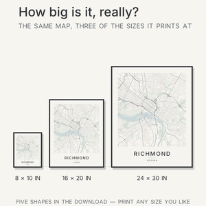 Richmond map wall art — Listing image 03 — flat