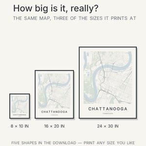 Chattanooga map wall art — Listing image 08 — hero dark