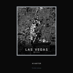 Las Vegas map wall art — Listing image 08 — hero dark