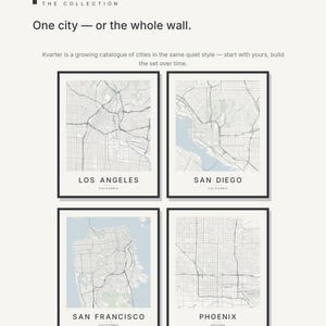 Los Angeles map wall art — Listing image 07 — gallerywall