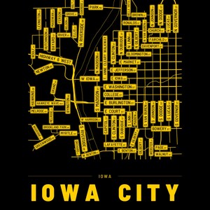 Iowa City map wall art — Listing image 04 — flat