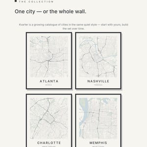 Atlanta map wall art — Listing image 07 — gallerywall