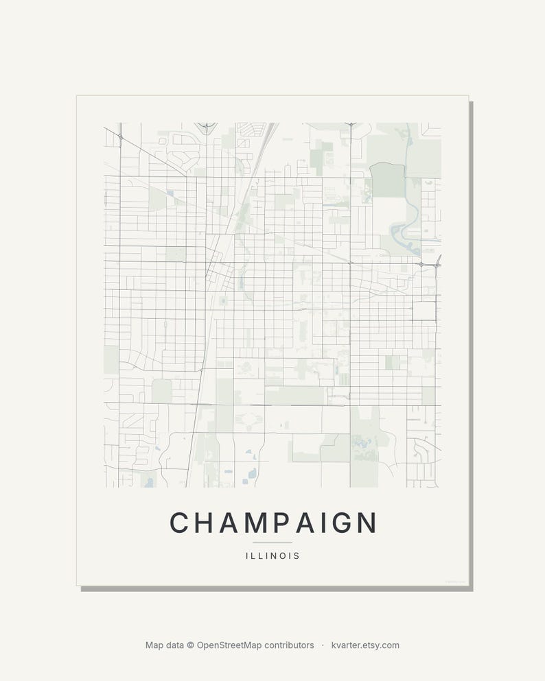 Champaign map wall art — Listing image 09 — brand