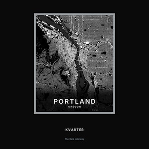 Portland map wall art — Listing image 08 — hero dark