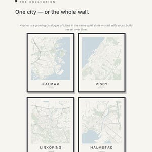 Kalmar map wall art — Listing image 07 — gallerywall