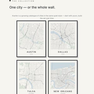 Austin map wall art — Listing image 07 — gallerywall