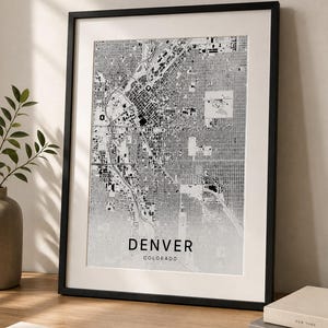 Denver map wall art — Listing image 04 — detail