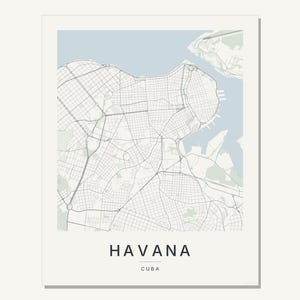 Havana map wall art — Listing image 03 — flat