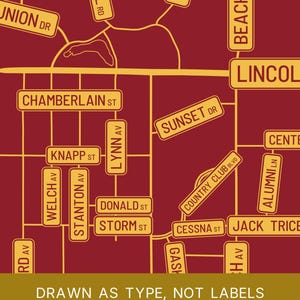 Ames map wall art — Listing image 06 — platecraft