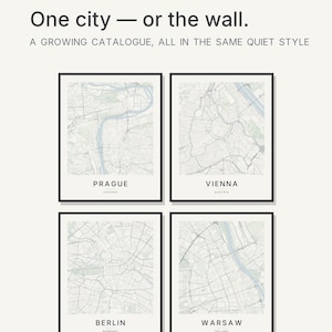 Prague map wall art — Listing image 07 — gallerywall