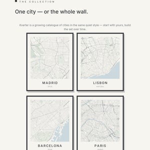Madrid map wall art — Listing image 07 — gallerywall