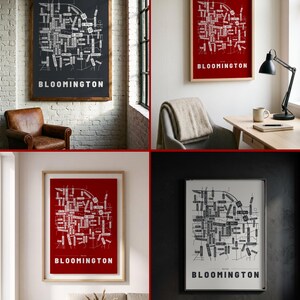 Bloomington map wall art — Listing image 02 — rooms