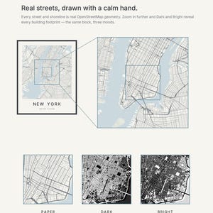 New York map wall art — Listing image 04 — detail