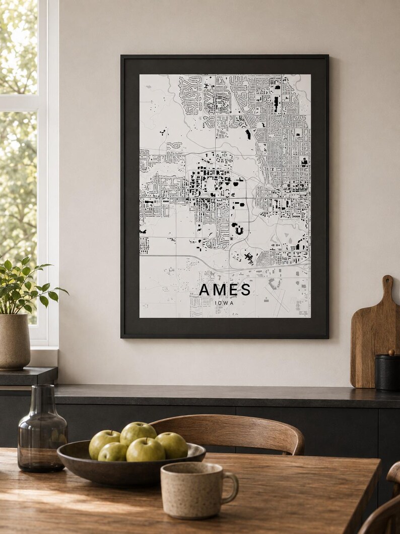 Ames map wall art — Listing image 05 — whatyouget