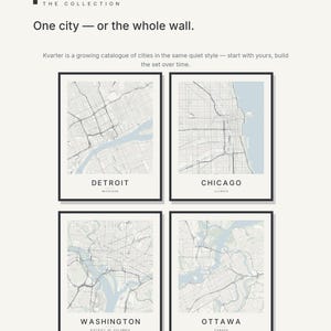 Detroit map wall art — Listing image 07 — gallerywall