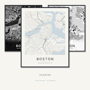 Boston map wall art — Listing image 01 — hero