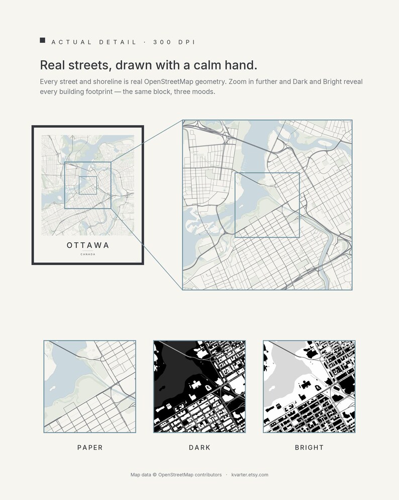 Ottawa map wall art — Listing image 05 — whatyouget