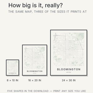 Bloomington map wall art — Listing image 03 — flat