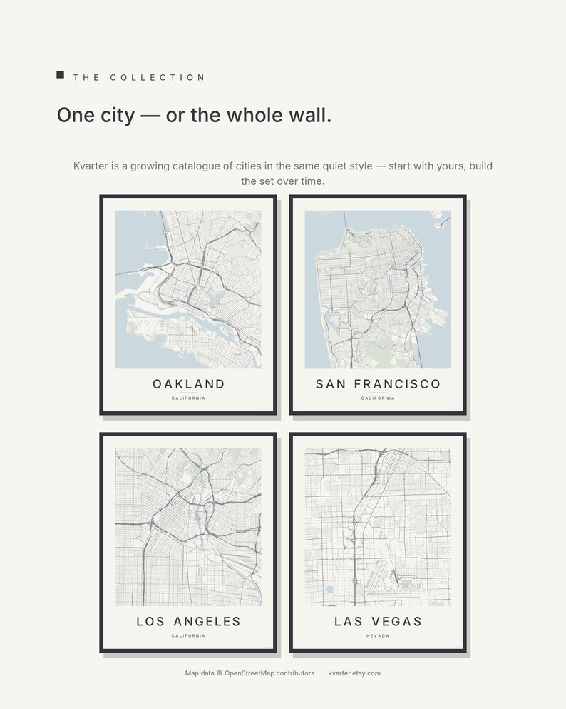 Oakland map wall art — Listing image 09 — brand
