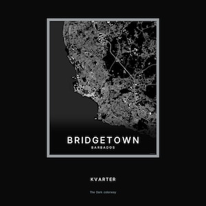 Bridgetown map wall art — Listing image 08 — hero dark