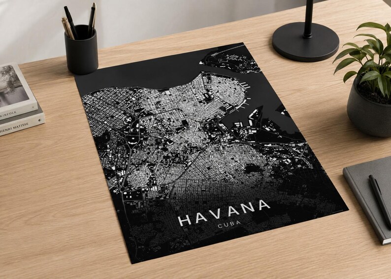 Havana map wall art — Listing image 05 — whatyouget