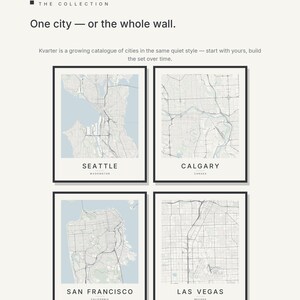 Seattle map wall art — Listing image 07 — gallerywall