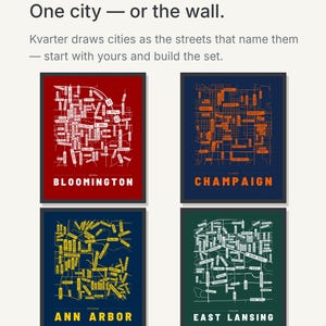 Bloomington map wall art — Listing image 09 — theline